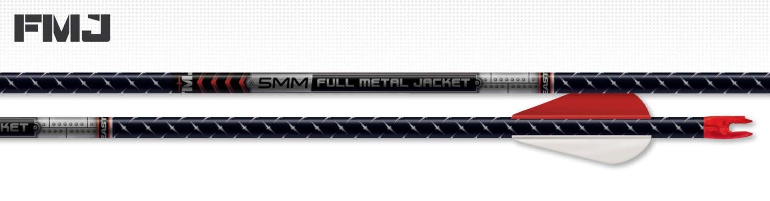 Flèches 5mm FMJ Black Diamond plumées paquet de 6