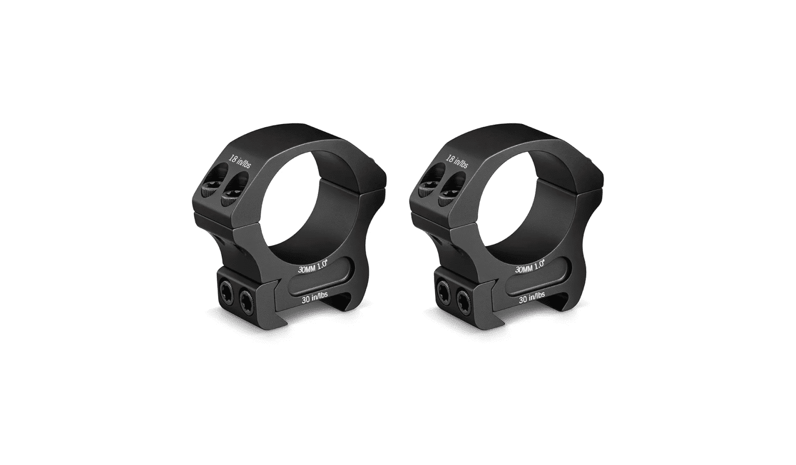 Vortex Pro Anneaux 30mm Bas 0.90″/22.9mm (2 anneaux)