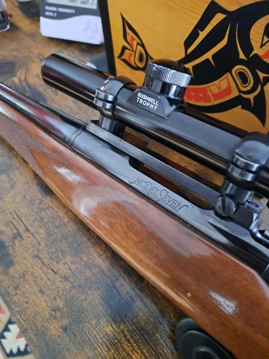 308 remington model seven avec scope