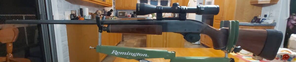 CARABINE REMINGTON 7600, 270Win a pompe avec TELESCOPE.