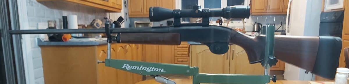 CARABINE REMINGTON 7600, 270Win a pompe avec TELESCOPE.