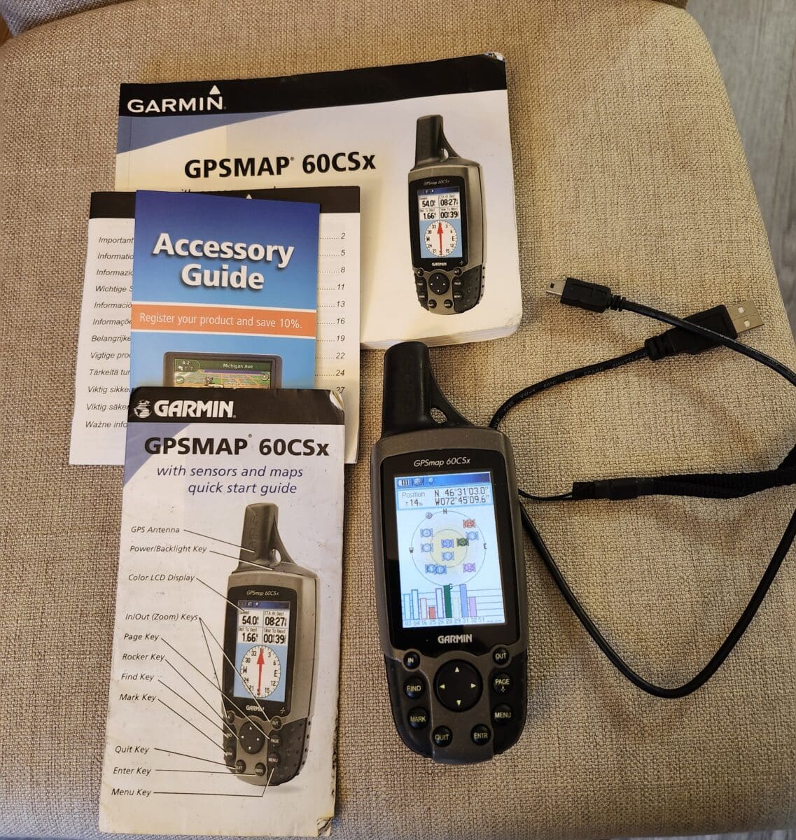 GPS Garmin map 60CSx