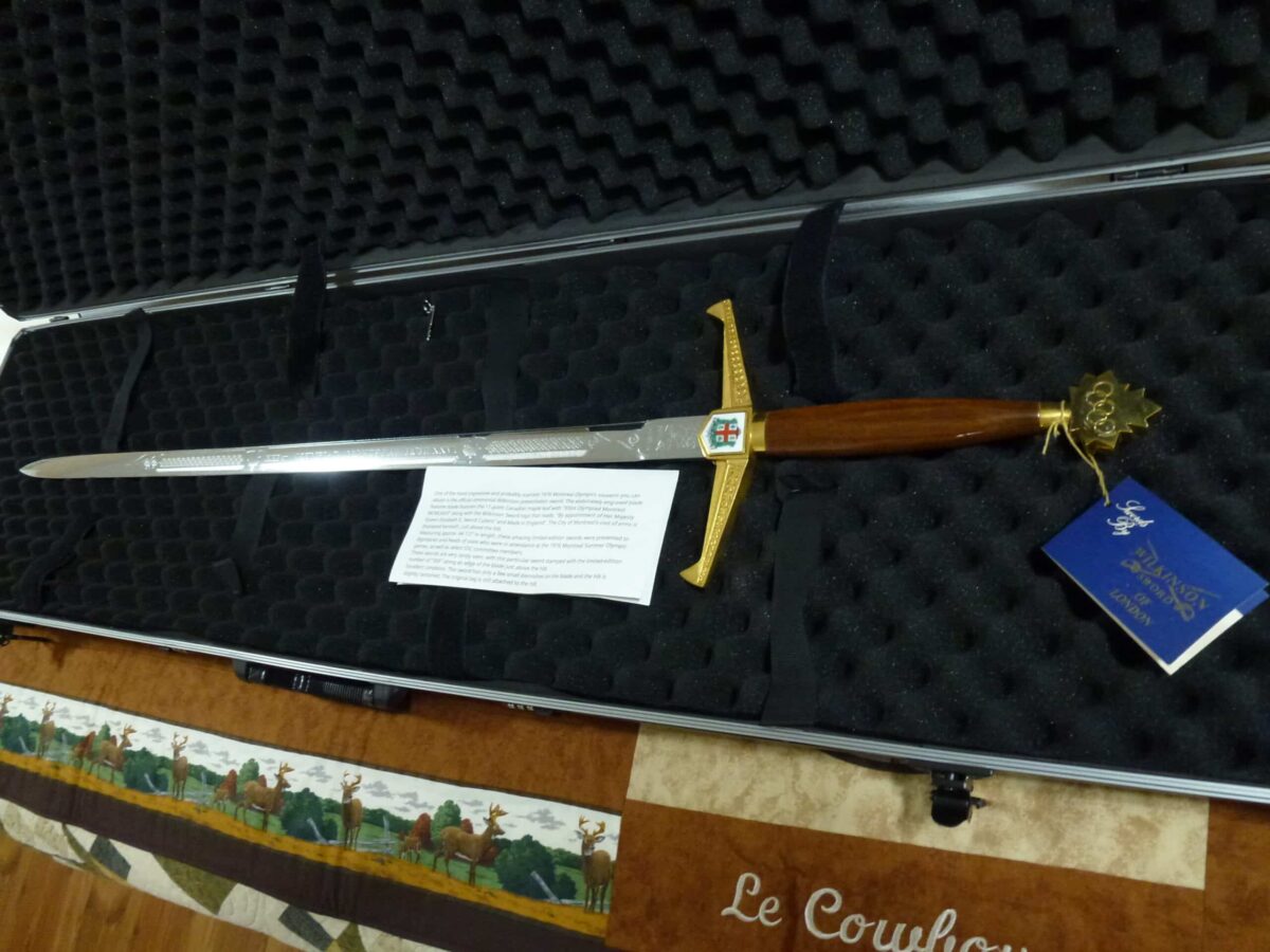 FREE SHIPPING EDIT.SPEC.305/500Épée Jeux olympique dété Montreal76