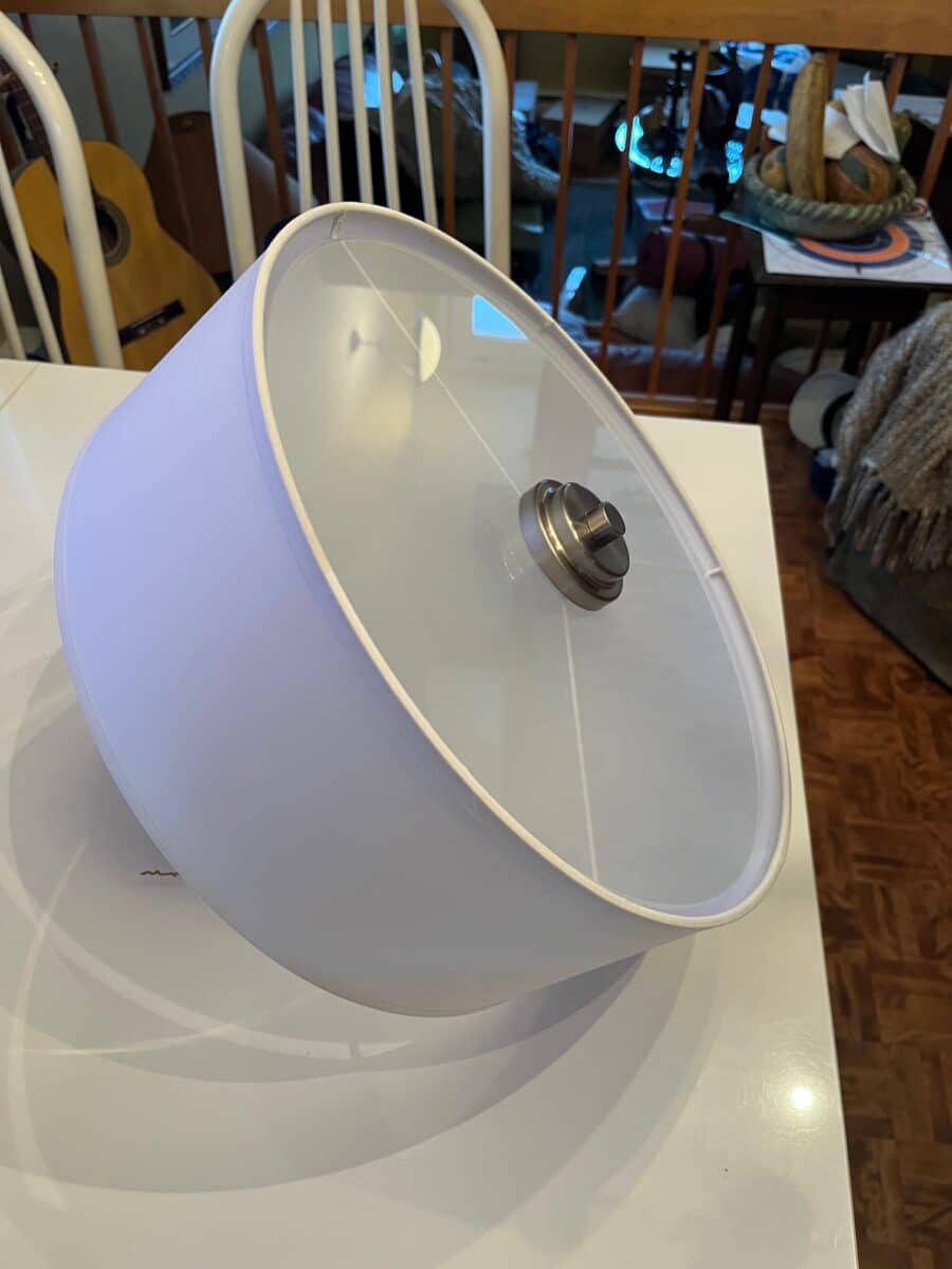 Lampe suspendue blanche